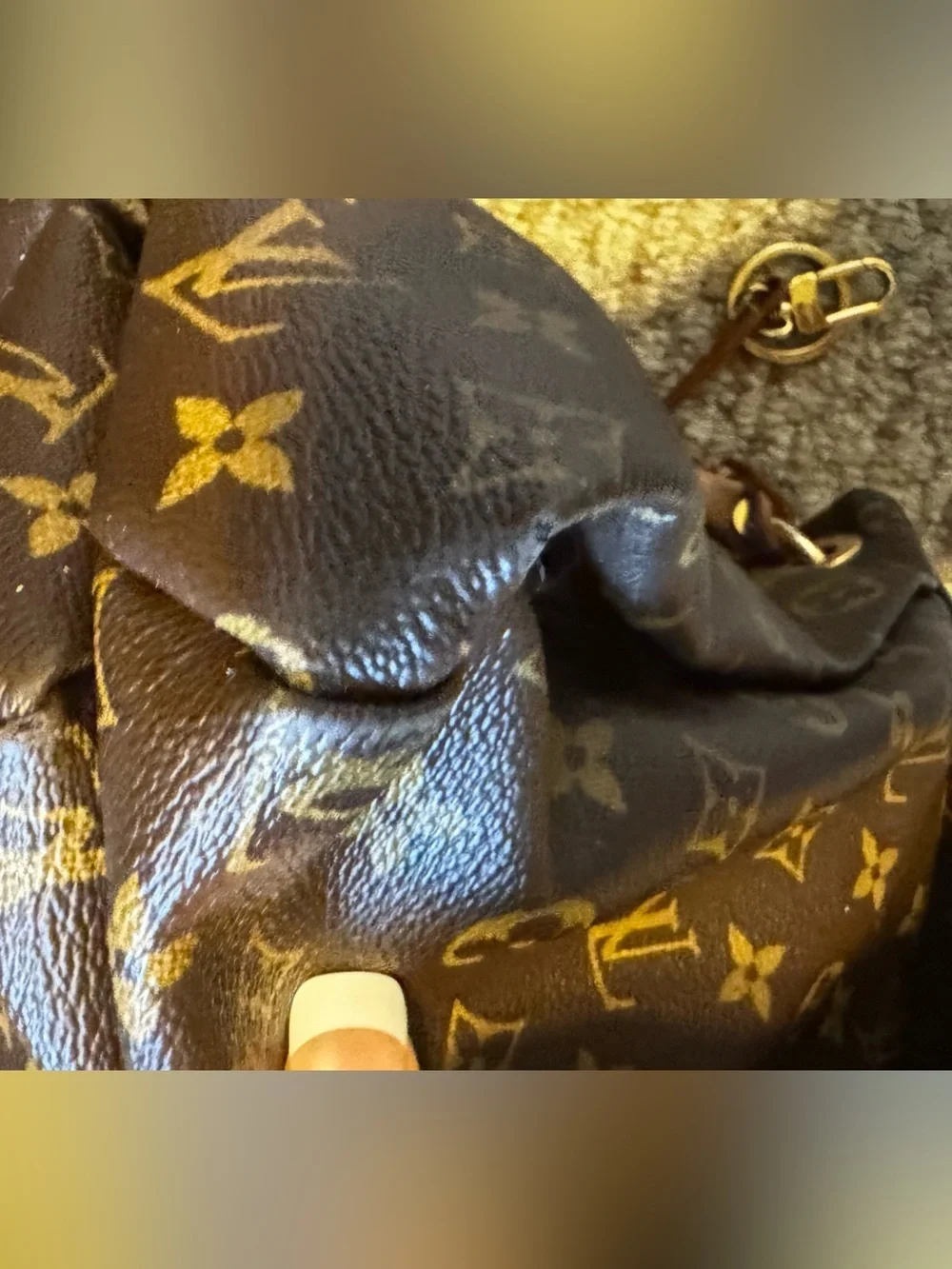 Louis Vuitton Authentic Artsy Hobo Bag MM Brown Monogram Canvas